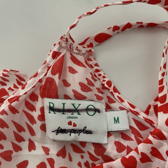 Rixo X Free people Arrabella Dress Cold Shoulder Ruffle Boho Festival size M - Picture 3 of 12